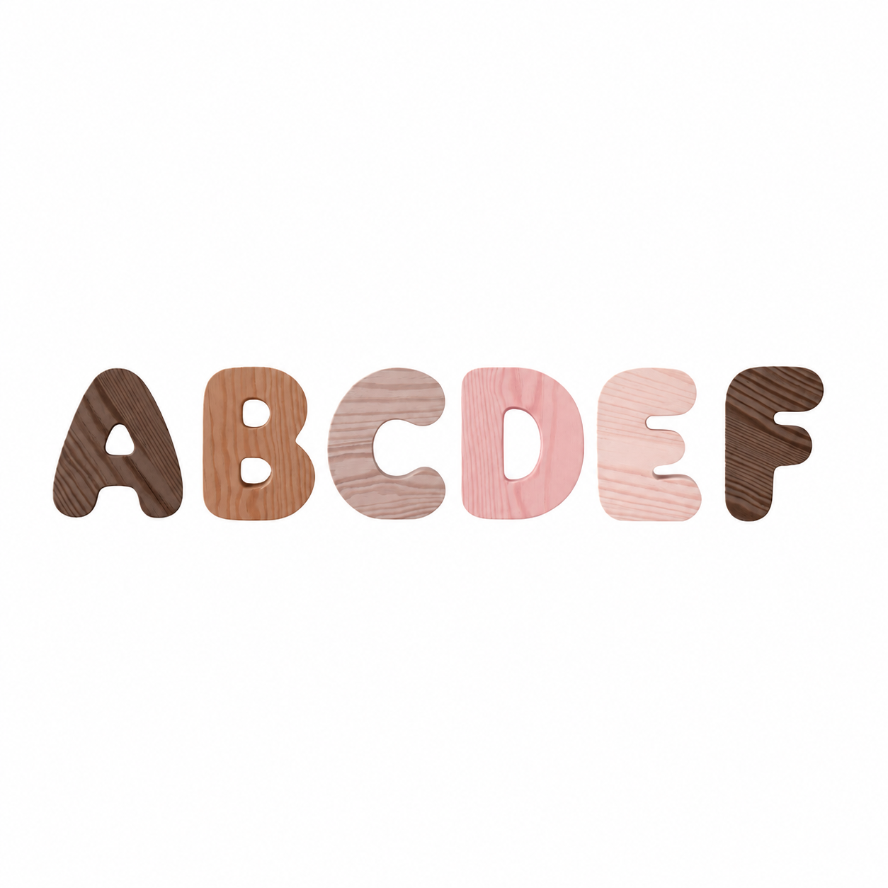Wooden Bubble Letters | Create Your Own Name