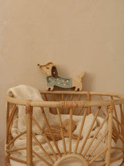 Little Lights Puppy Dachshund Mini Night Light | Mushroom on green