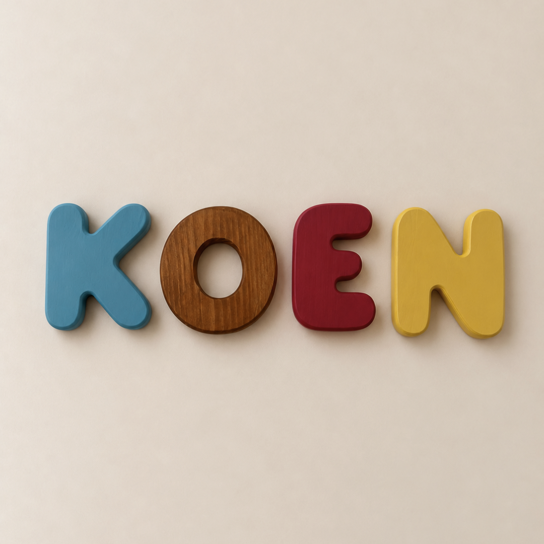 Wooden Bubble Letters | Create Your Own Name