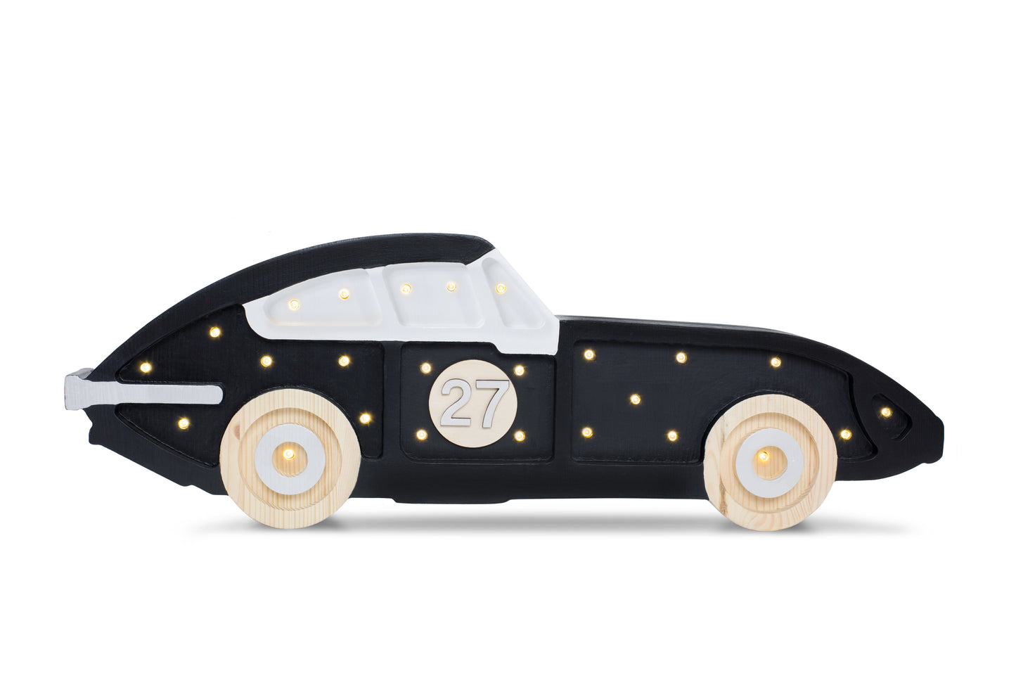 Little Lights Race Car Night Light | Black