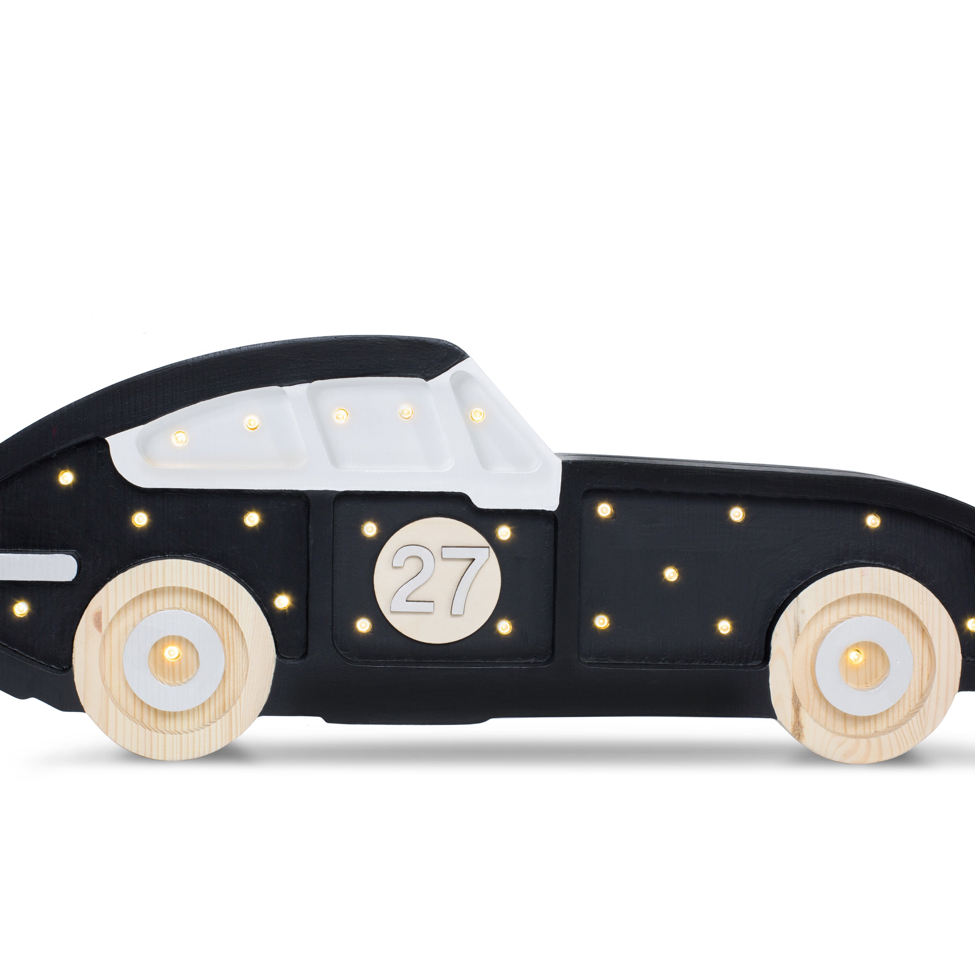 Little Lights Race Car Night Light | Black
