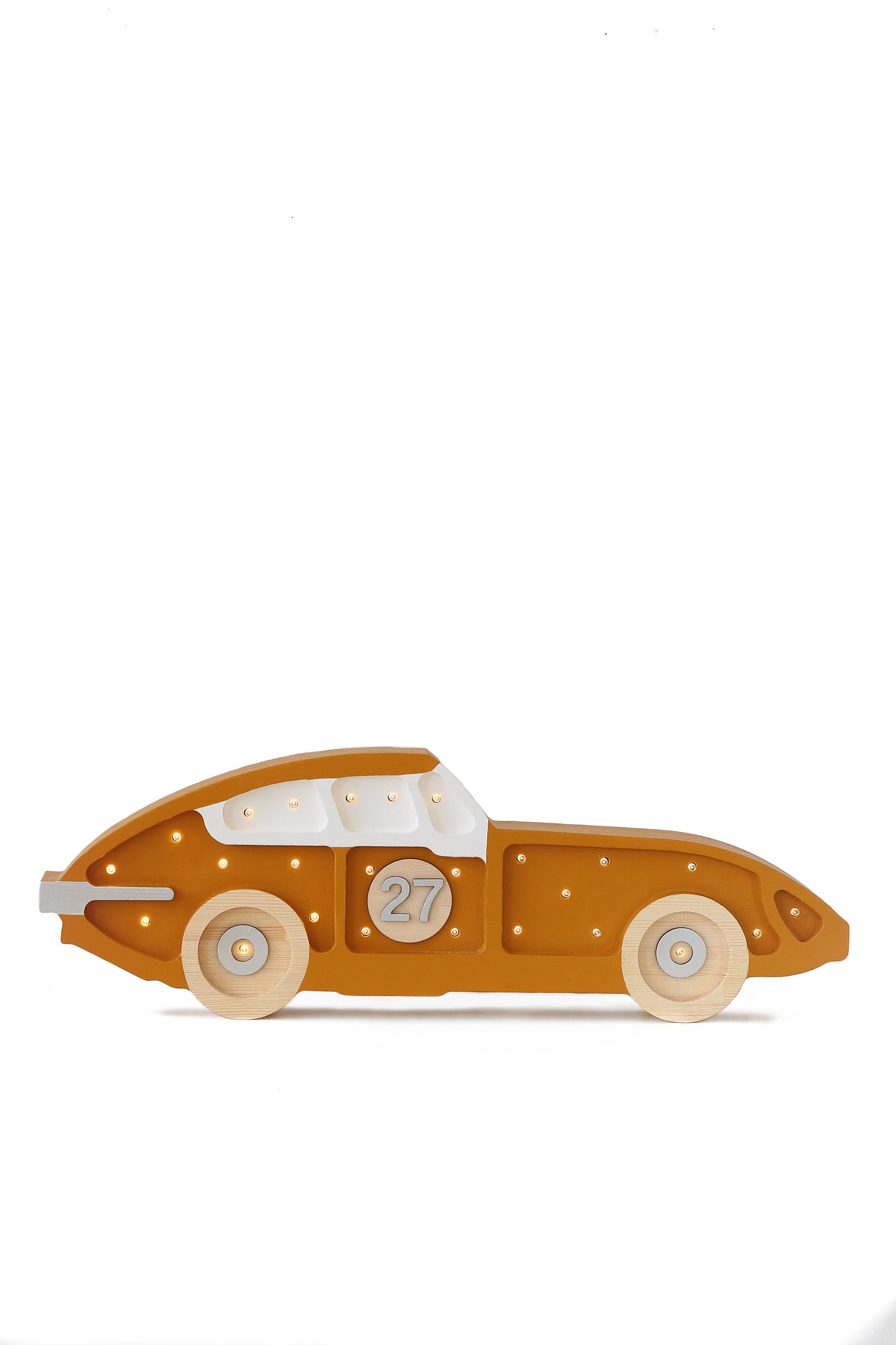 Little Lights Race Car Night Light | Mustard