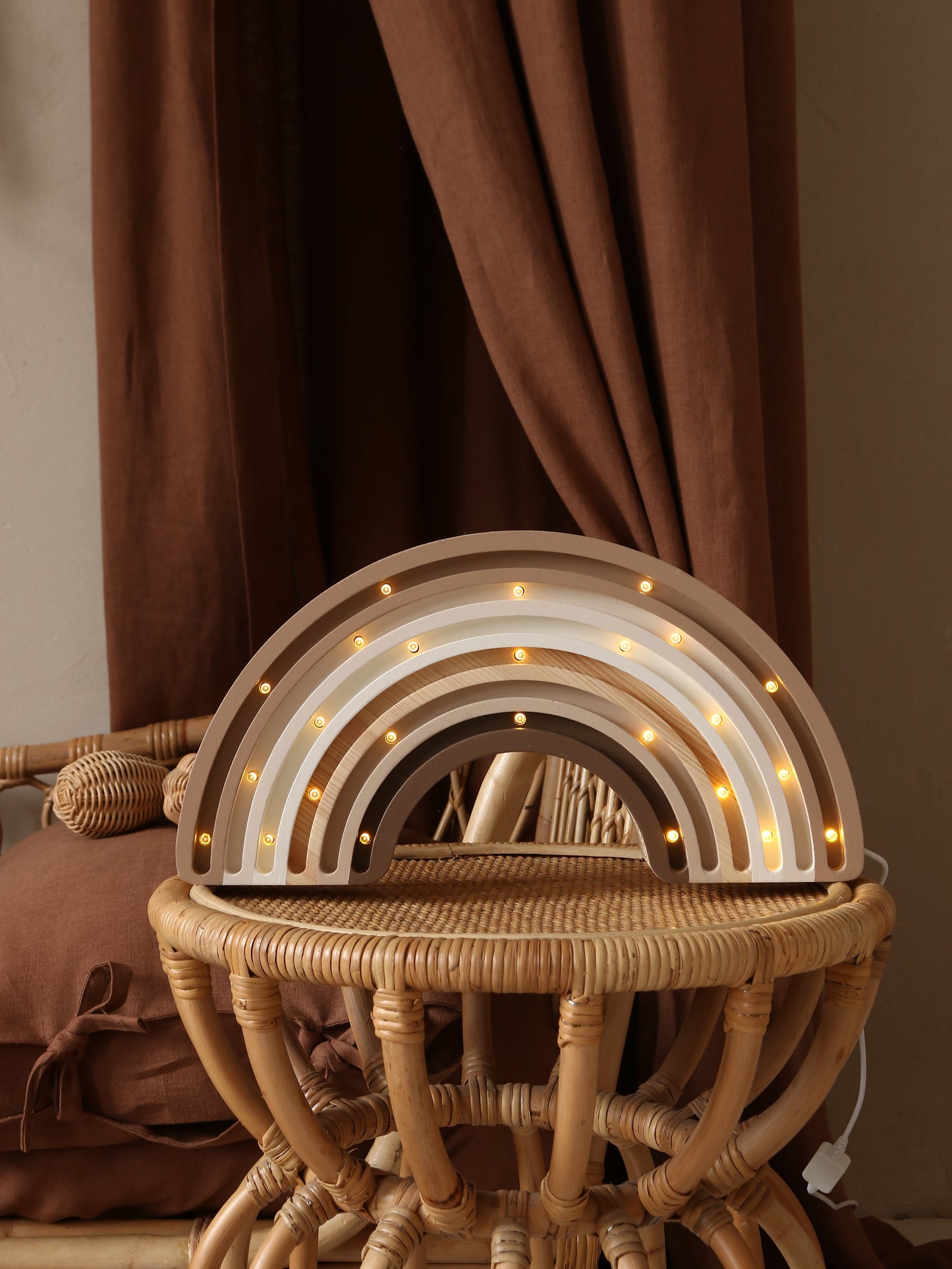 Little Lights Rainbow Night Light | Cappuccino