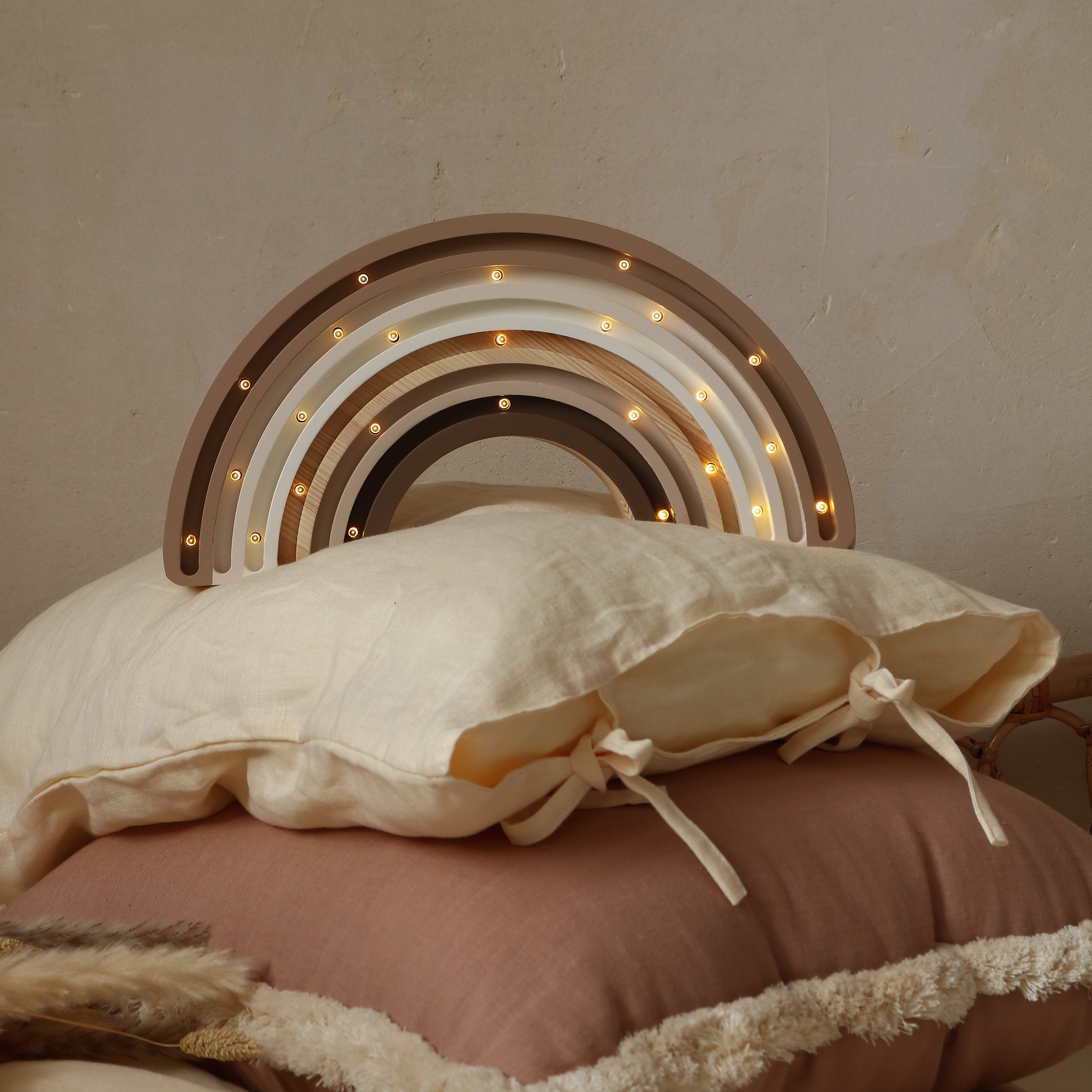 Little Lights Rainbow Night Light | Cappuccino
