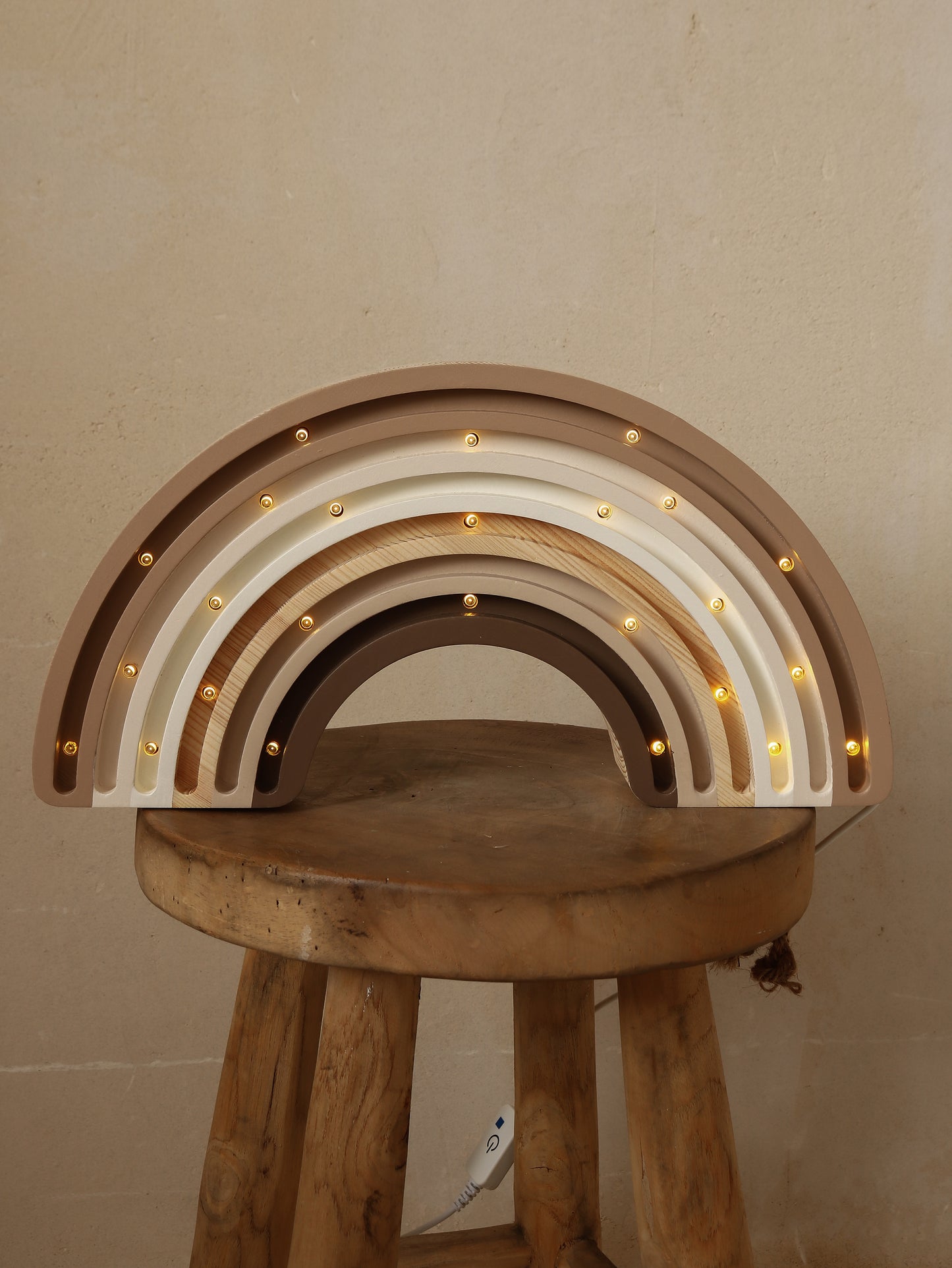 Little Lights Rainbow Night Light | Cappuccino