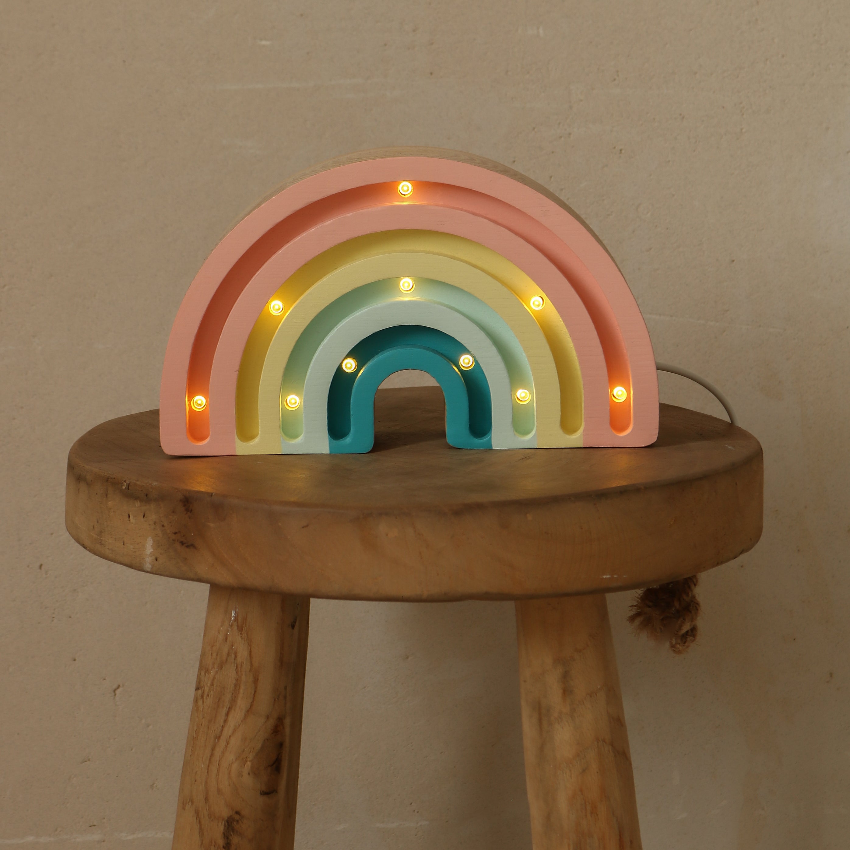 Little Lights Rainbow Mini Night Light | Pastel