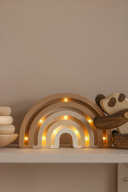 Little Lights Rainbow Mini Night Lights | Cappuccino