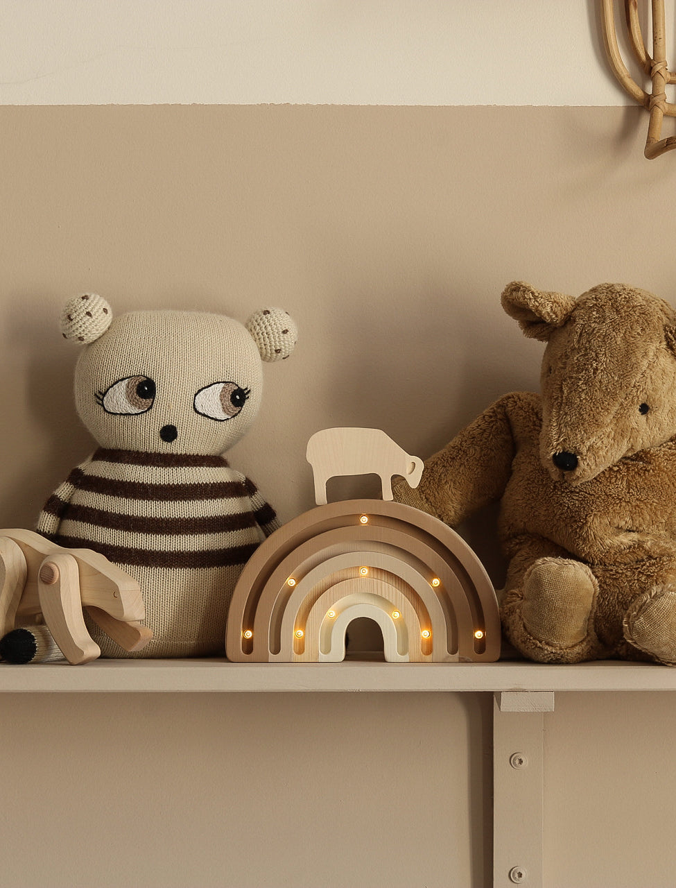 Little Lights Rainbow Mini Night Lights | Cappuccino