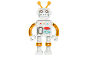 Little Lights Roboter-Nachtlicht | Metallic-Grau