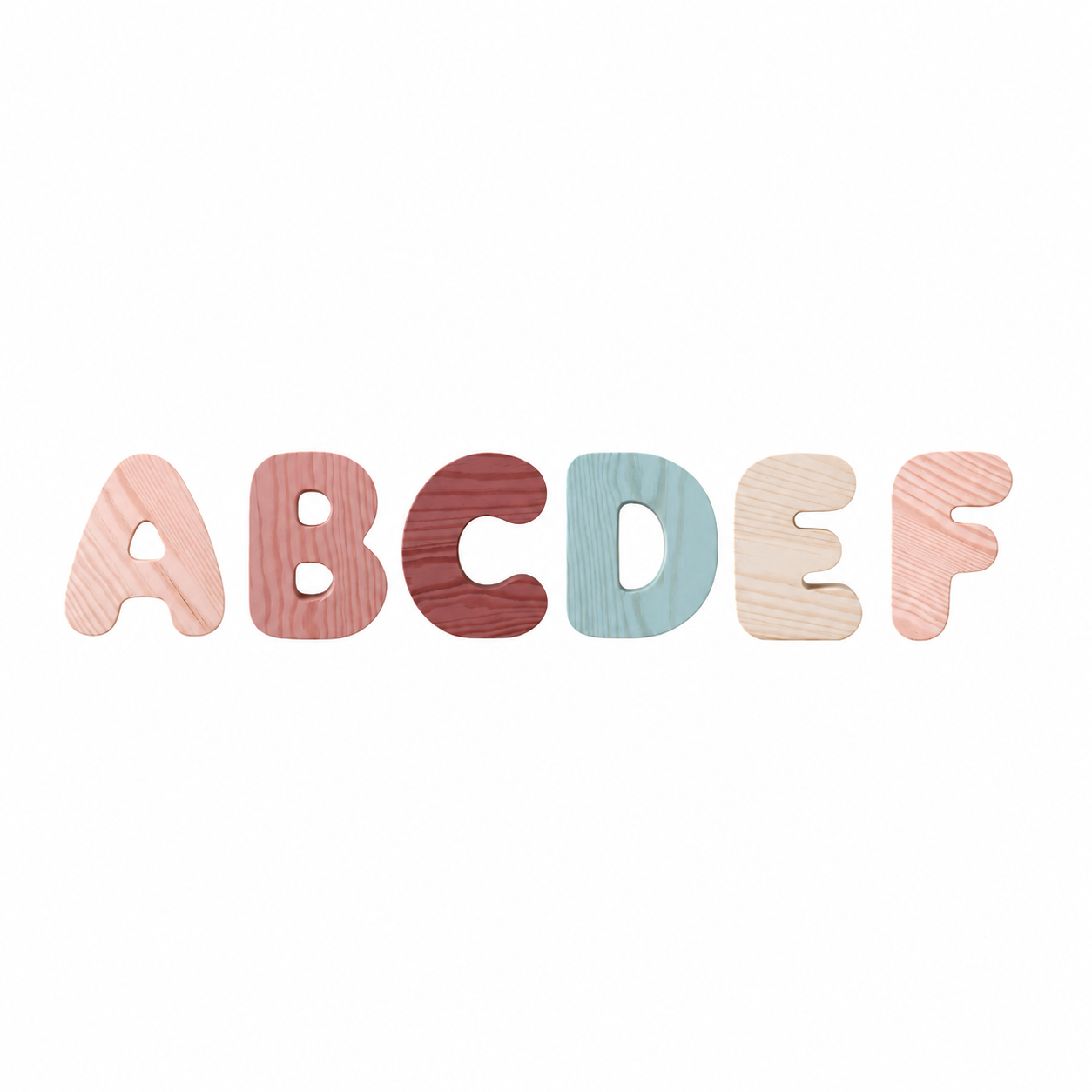 Wooden Bubble Letters | Create Your Own Name
