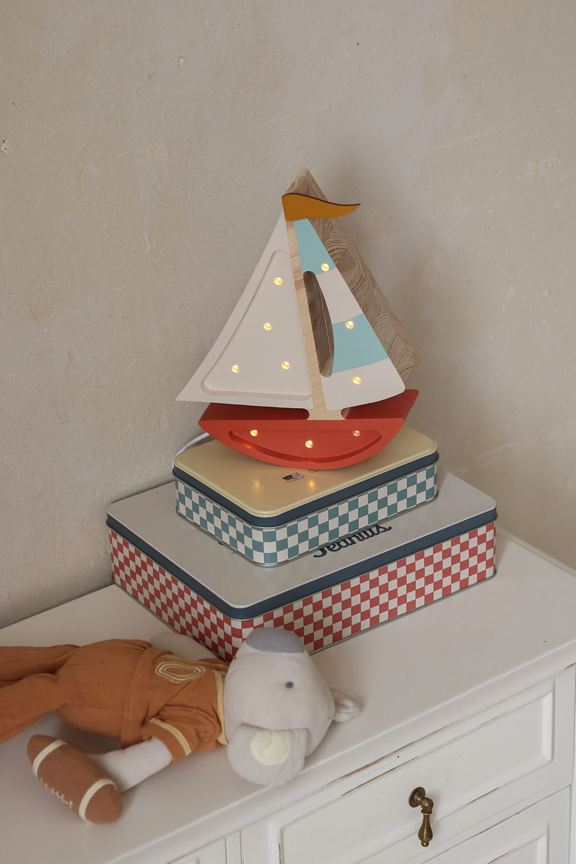 Little Lights Sailboat Night Light | Harbor Clay