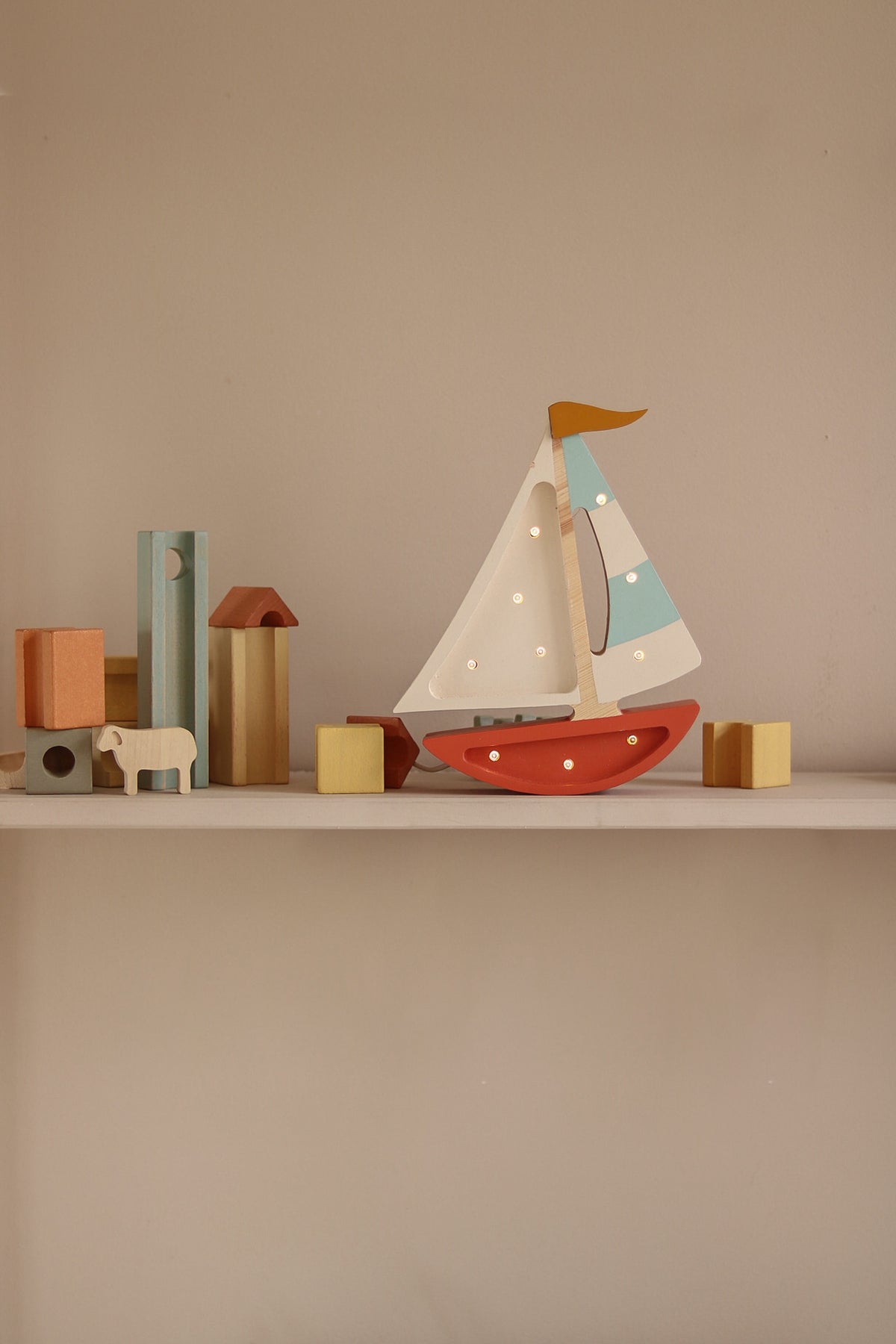 Little Lights Sailboat Night Light | Harbor Clay