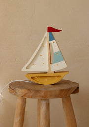 Little Lights Sailboat Night Light | Mustard