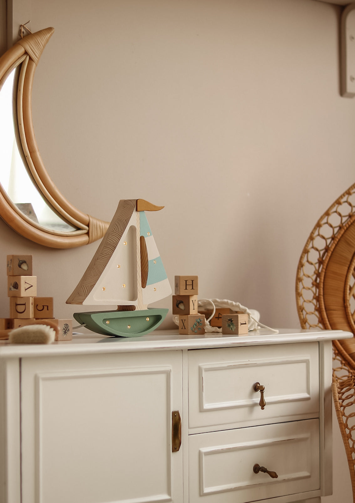 Little Lights Sailboat Night Light | Olive Tree