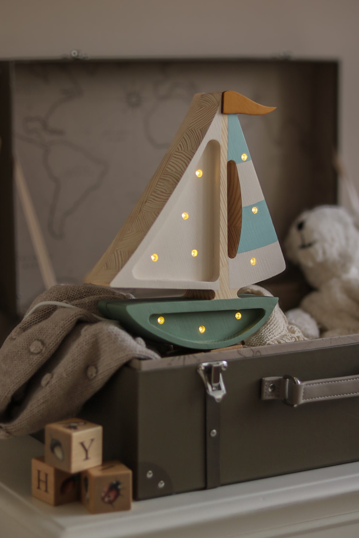 Little Lights Sailboat Night Light | Olive Tree