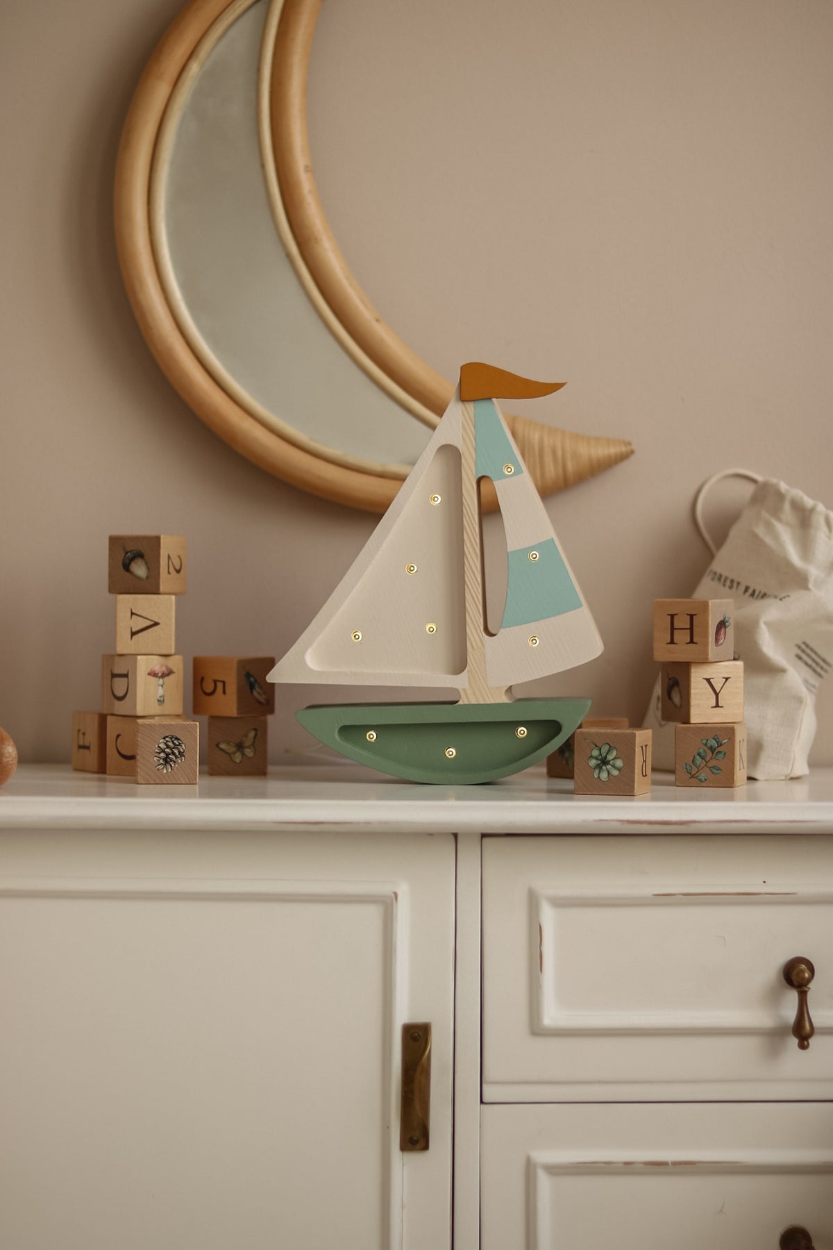 Little Lights Sailboat Night Light | Olive Tree