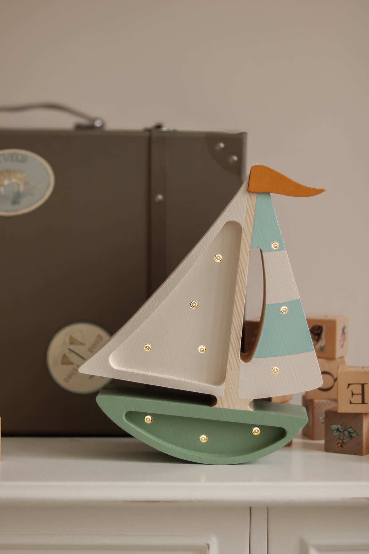 Little Lights Sailboat Night Light | Olive Tree