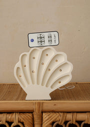 Little Lights Seashell Night Light | Pearl White
