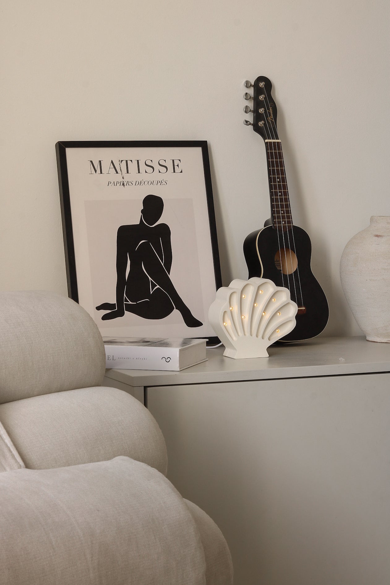 Little Lights Seashell Night Light | Pearl White