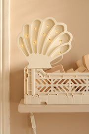 Little Lights Seashell Night Light | Pearl White