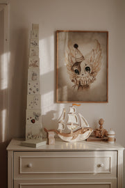 Little Lights Whale Ship Night Light | Pirate Brown