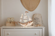 Little Lights Whale Ship Night Light | Pirate Brown
