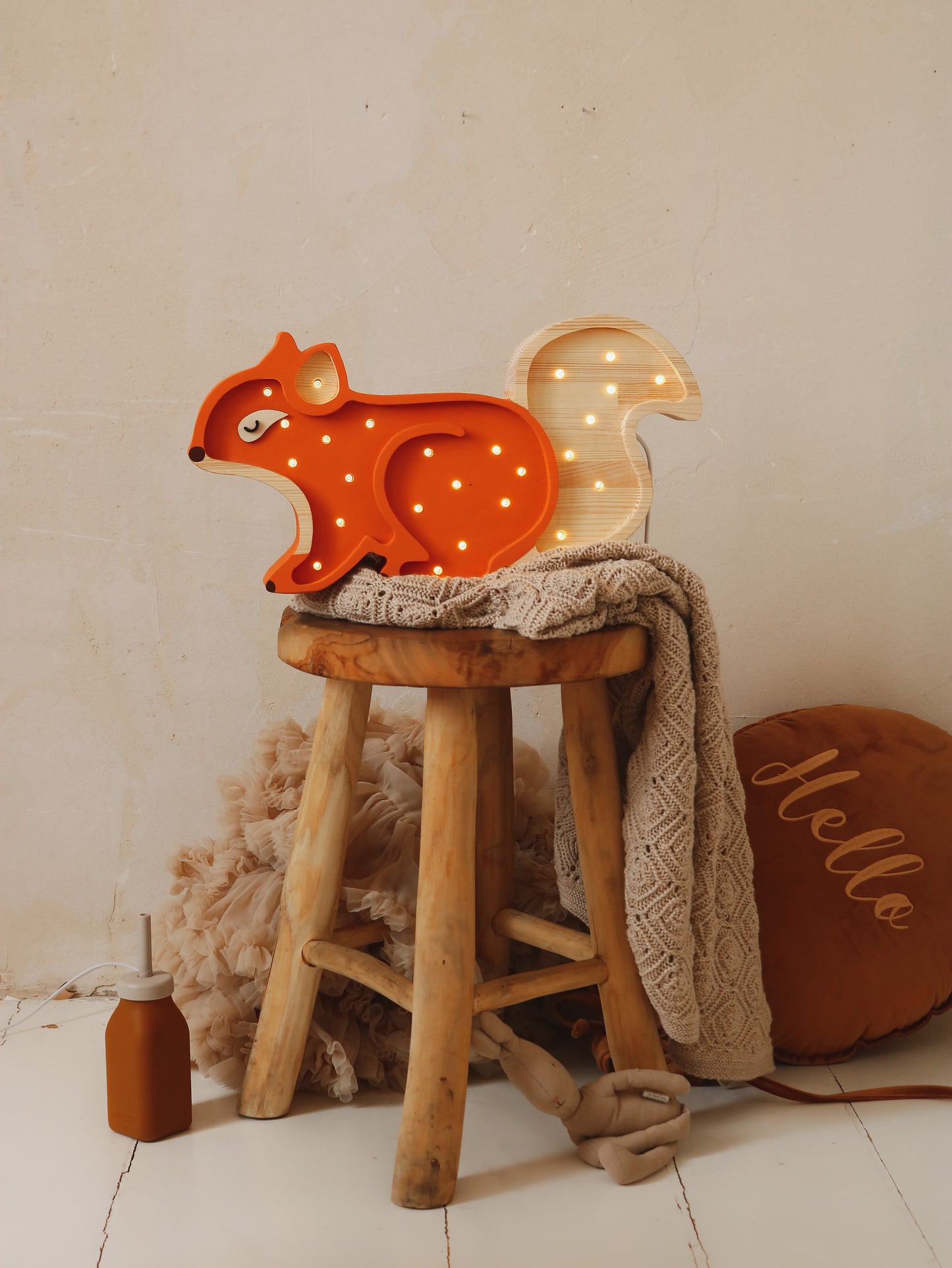 Little Lights Squirrel Night Light | Ginger Wood