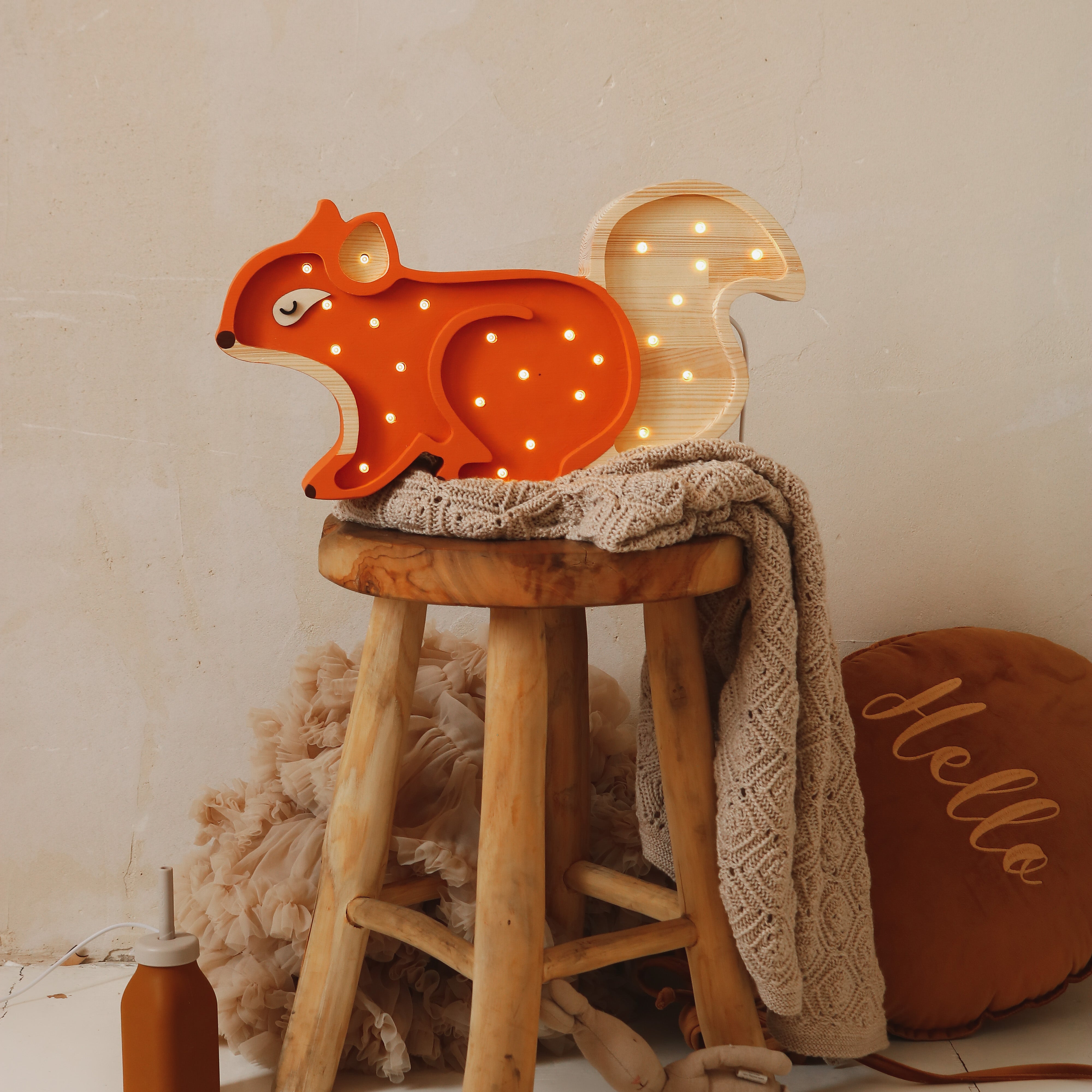 Little Lights Squirrel Night Light | Ginger Wood