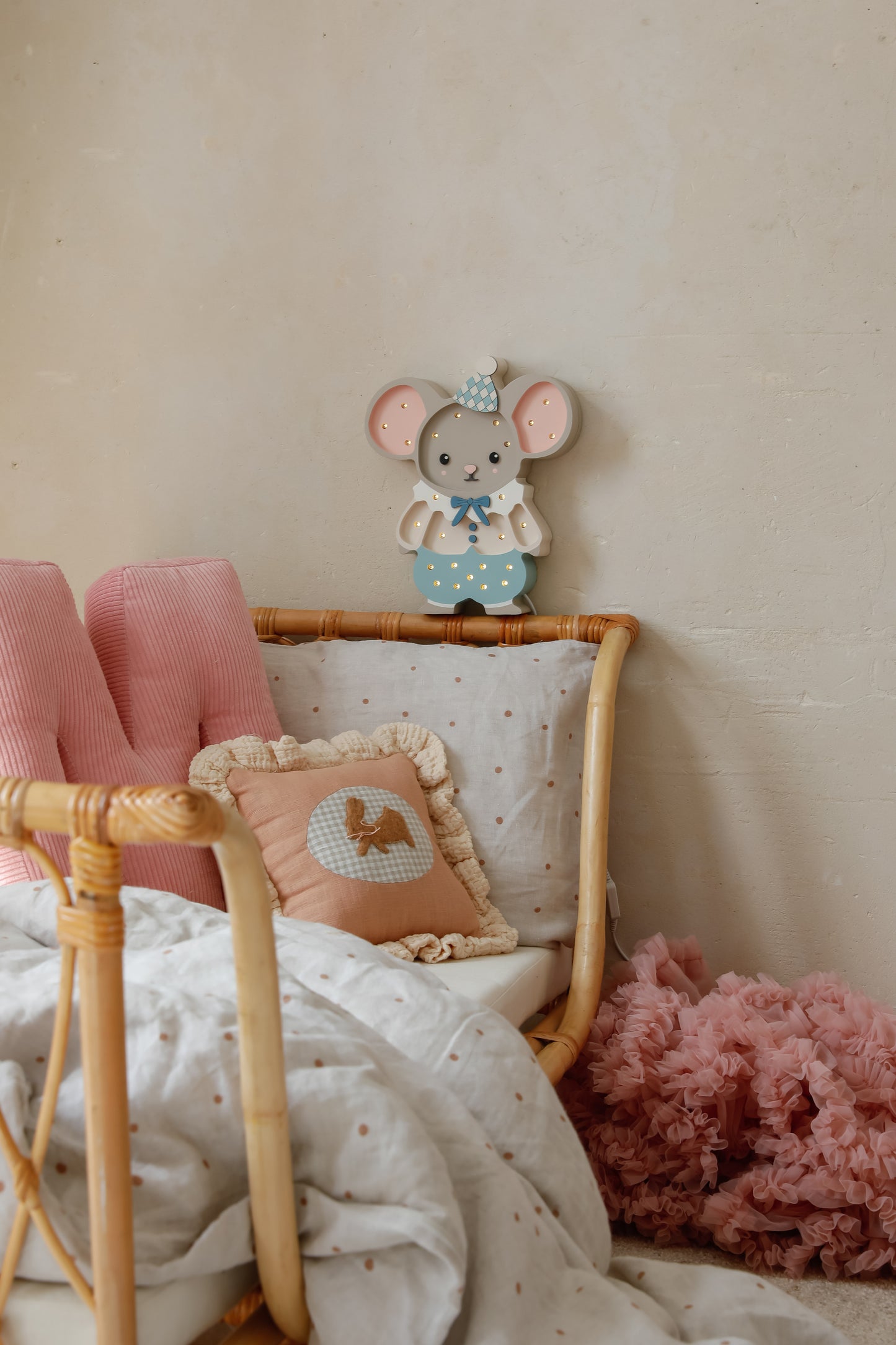 Lampka Nocna Myszka Felix Little Lights | Cloudy Blue