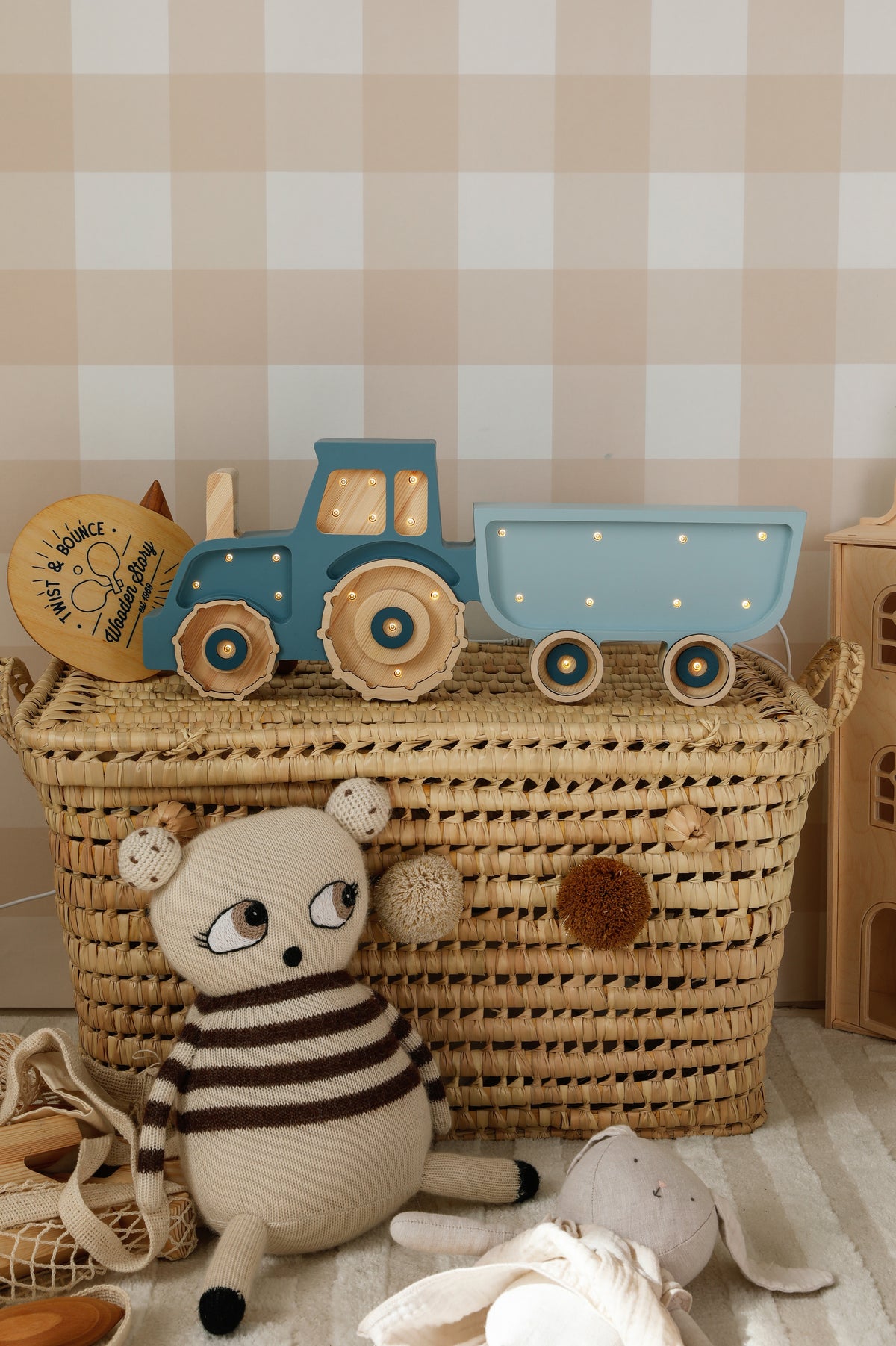 Little Lights Tractor Night Light  | Blue