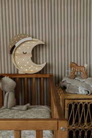 Lampka Nocna Księżyc Little Lights | Cappuccino Wood