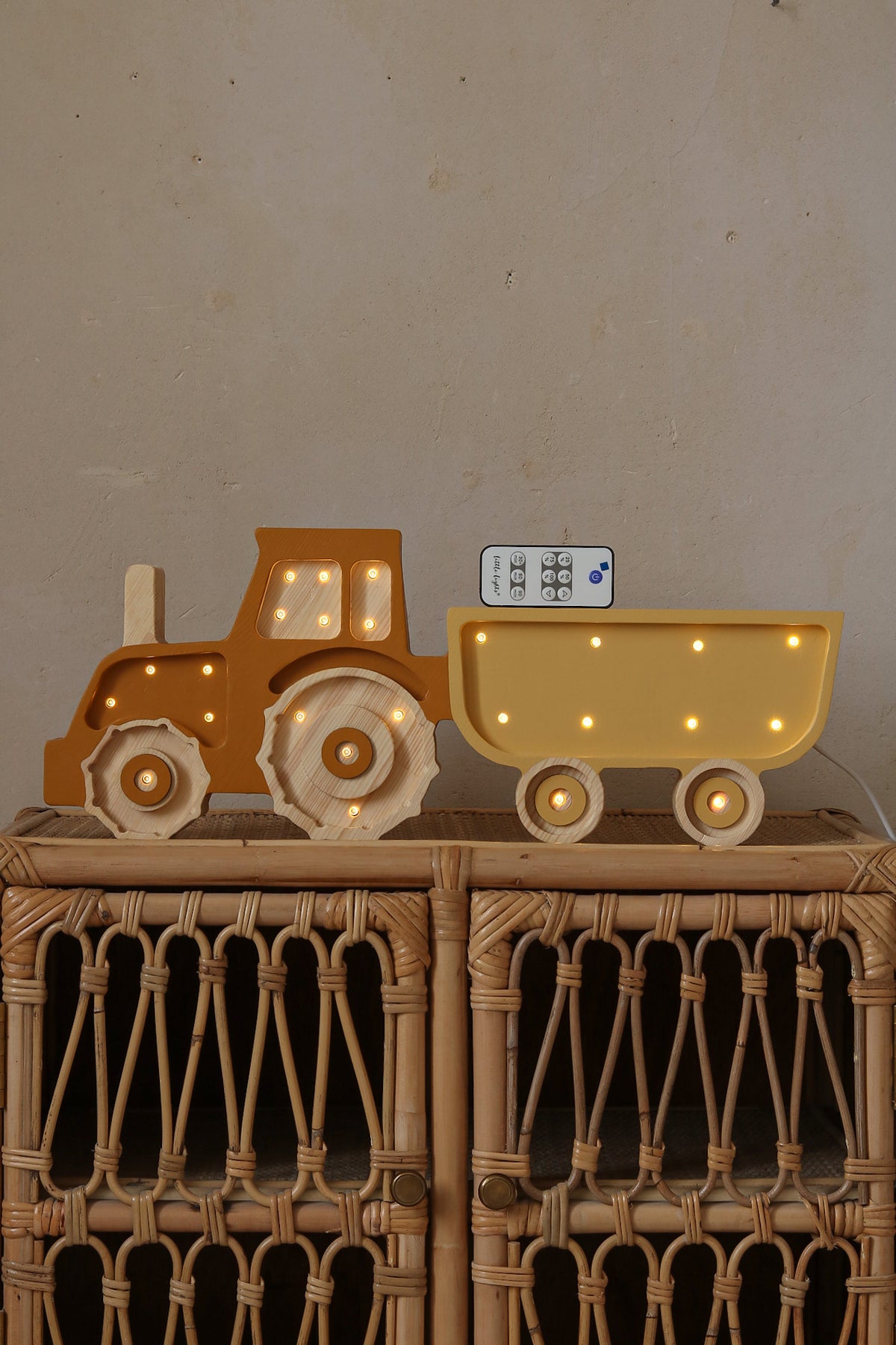 Little Lights Tractor Night Light  | Mustard