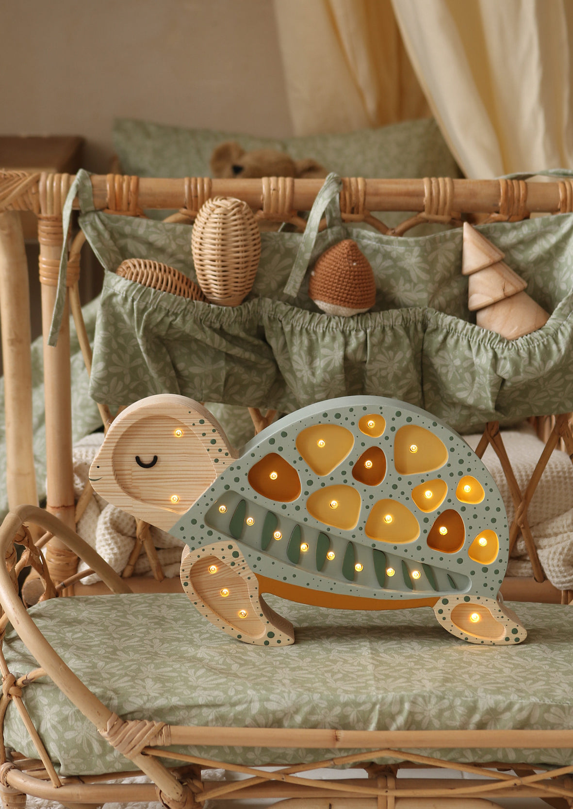 Little Lights Turtle Night Light | Galapagos Sage