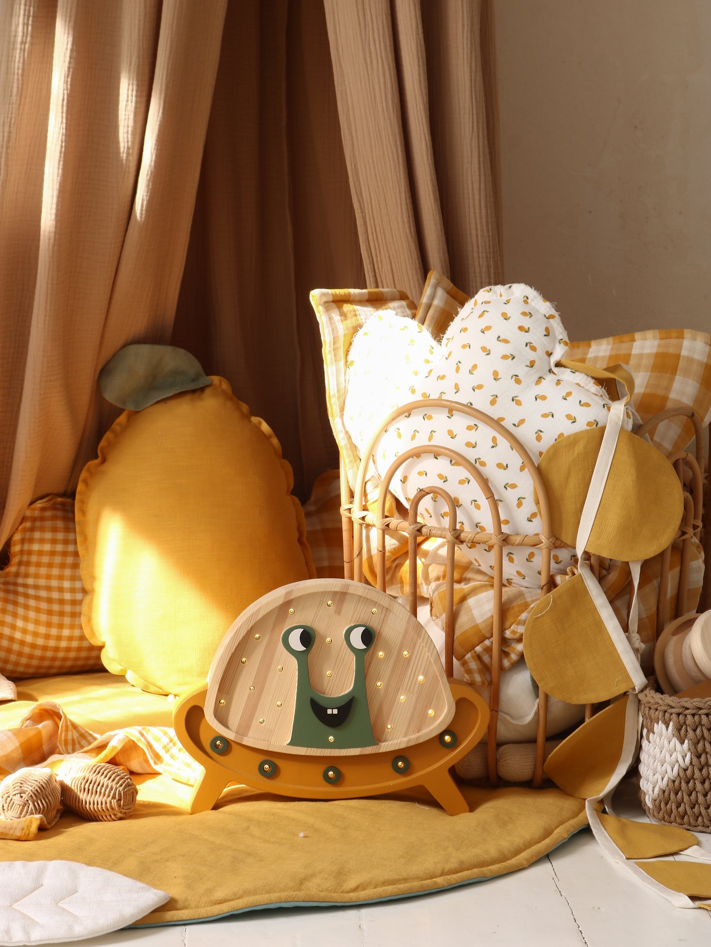 Little Lights UFO Night Light | Mustard