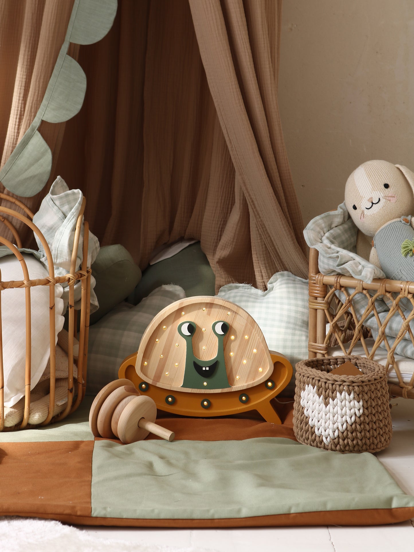 Little Lights UFO Night Light | Mustard