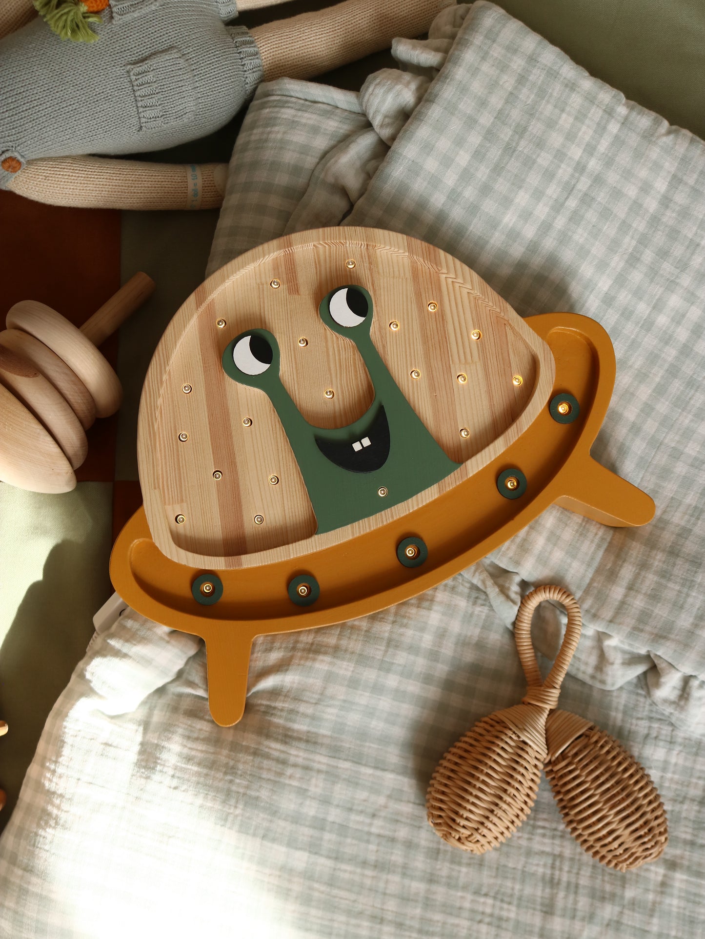 Little Lights UFO Night Light | Mustard