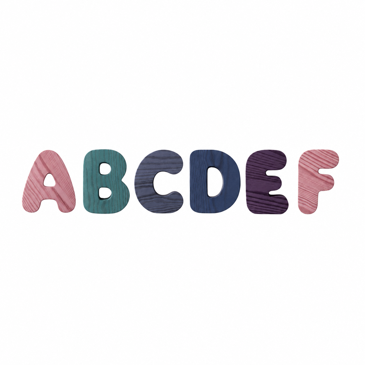 Wooden Bubble Letters | Create Your Own Name