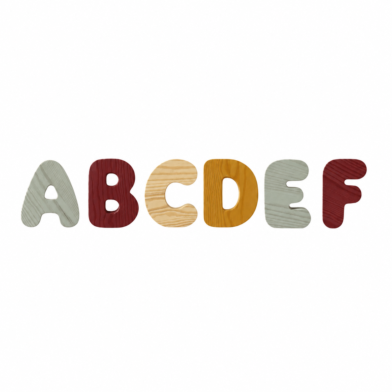 Wooden Bubble Letters | Create Your Own Name