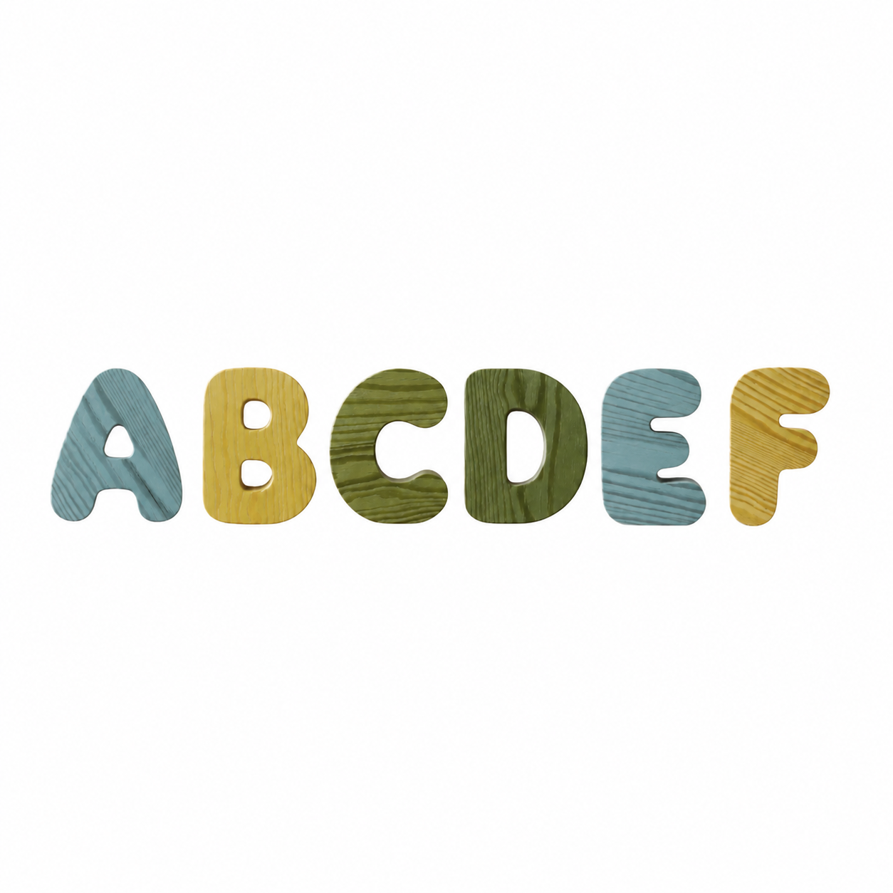 Wooden Bubble Letters | Create Your Own Name