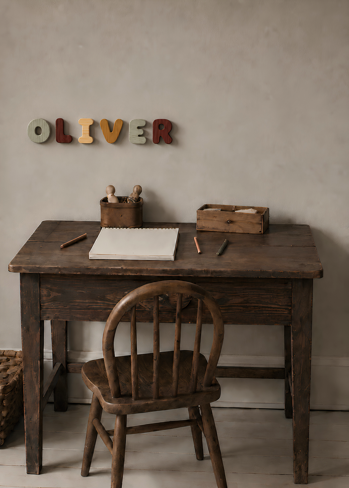 Wooden Bubble Letters | Vintage Garden