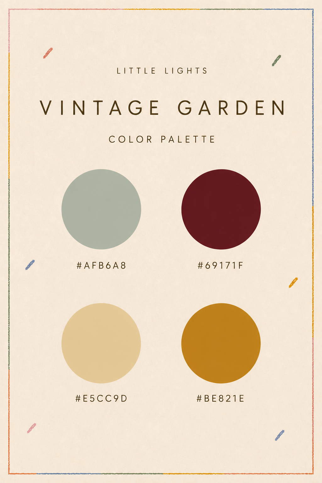 Wooden Bubble Letters | Vintage Garden