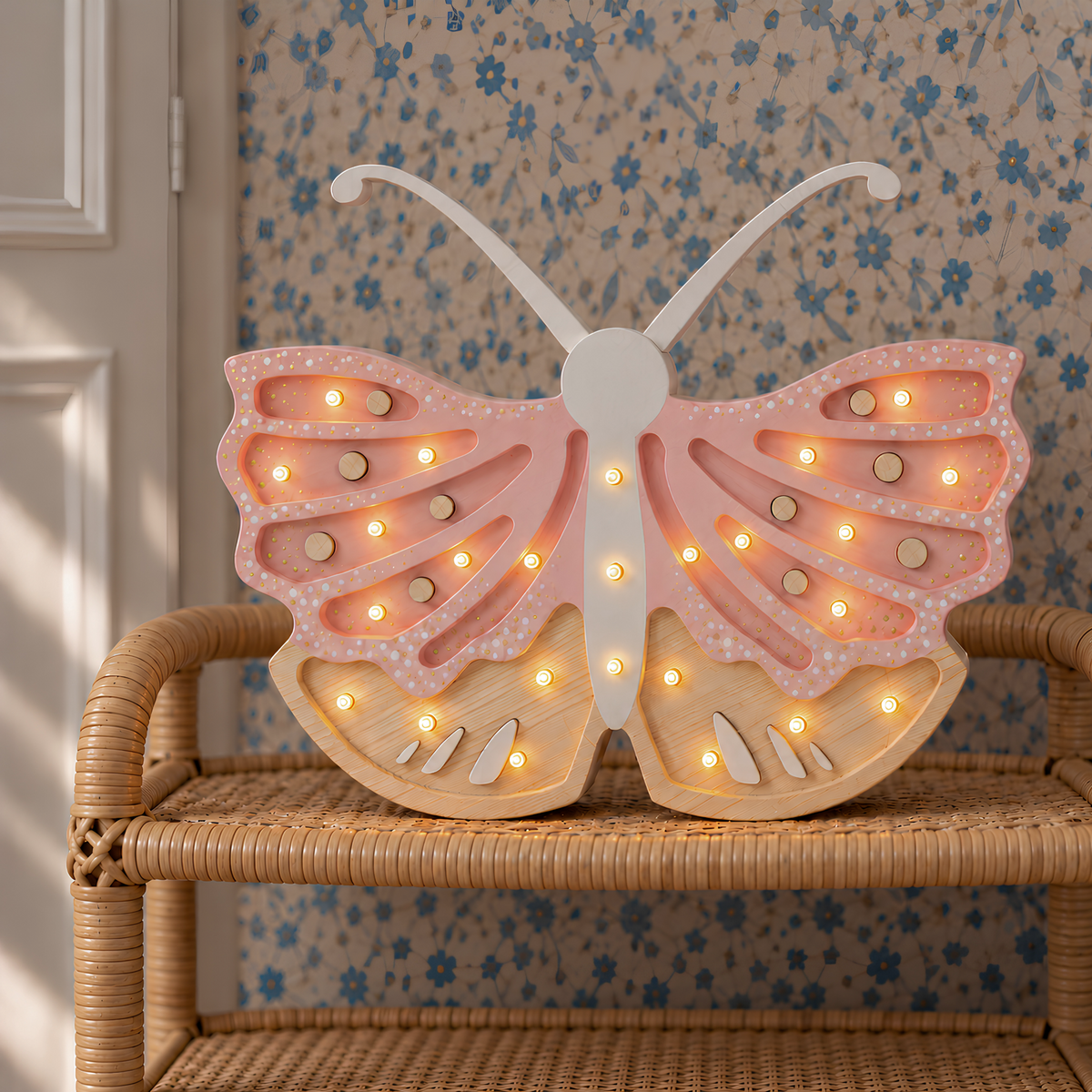 Little Lights Butterfly Night Light | Strawberry Cream