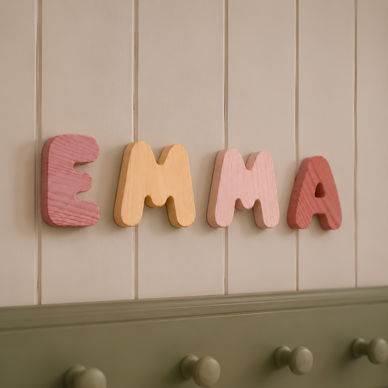Wooden Bubble Letters | Create Your Own Name