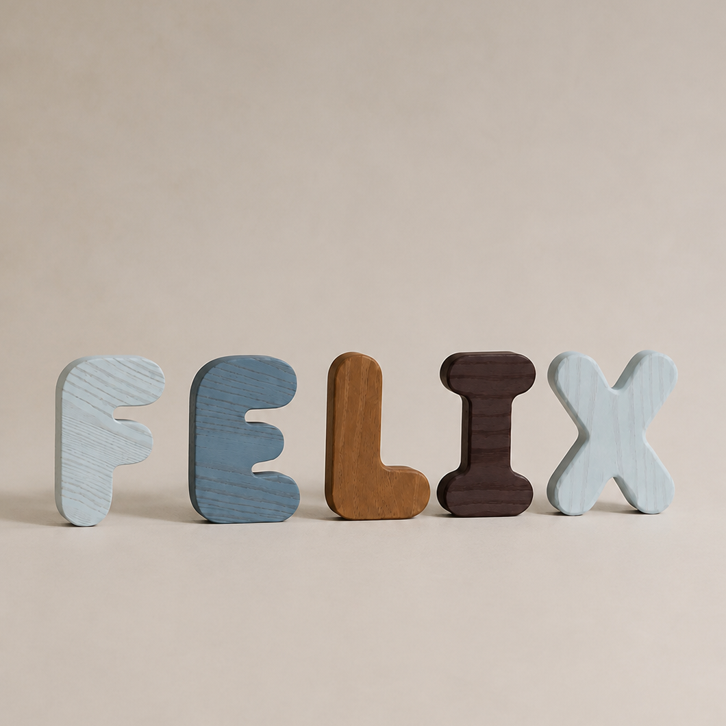 Wooden Bubble Letters | Create Your Own Name