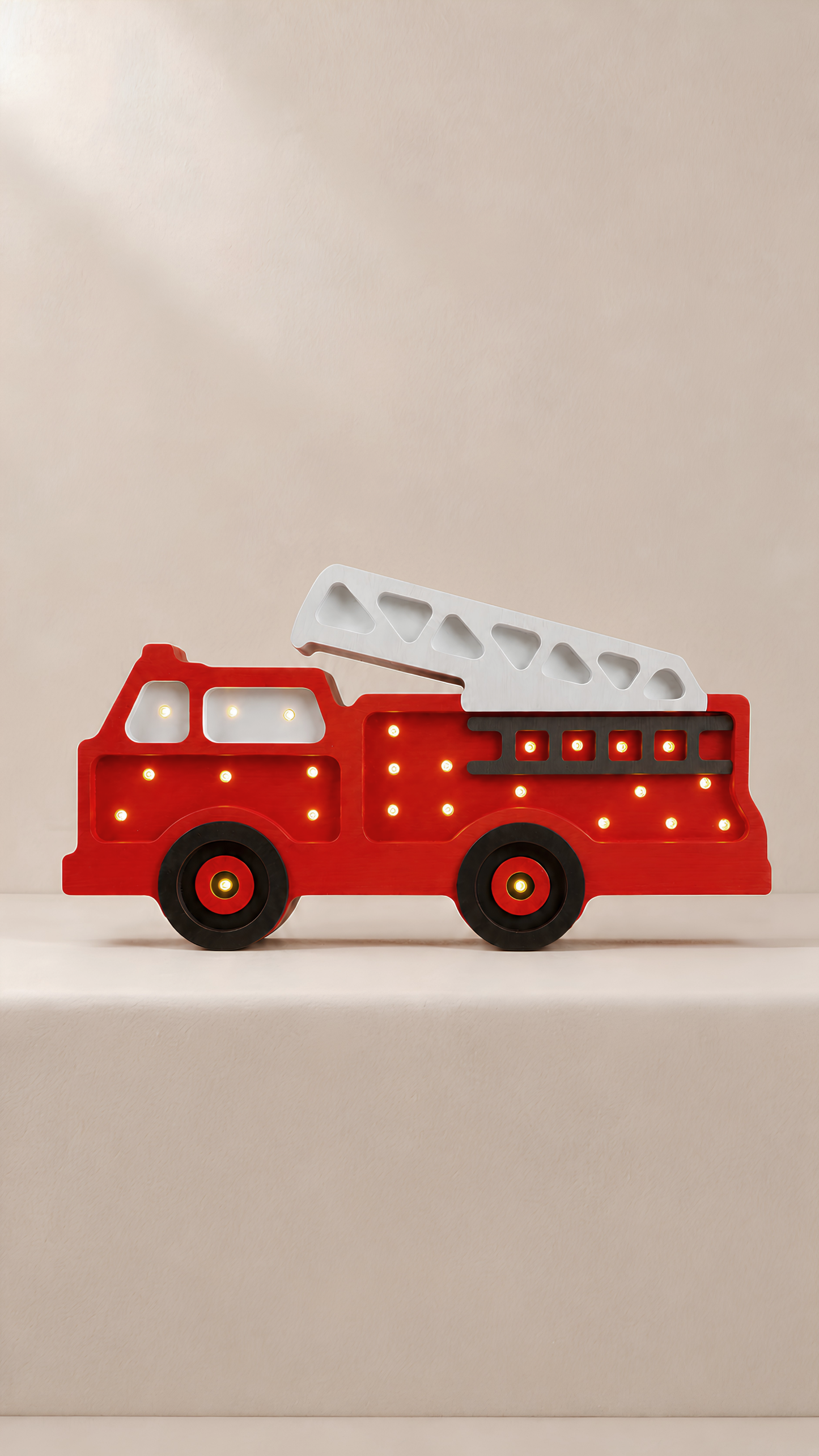 Little Lights Fire Truck Night Light | Red