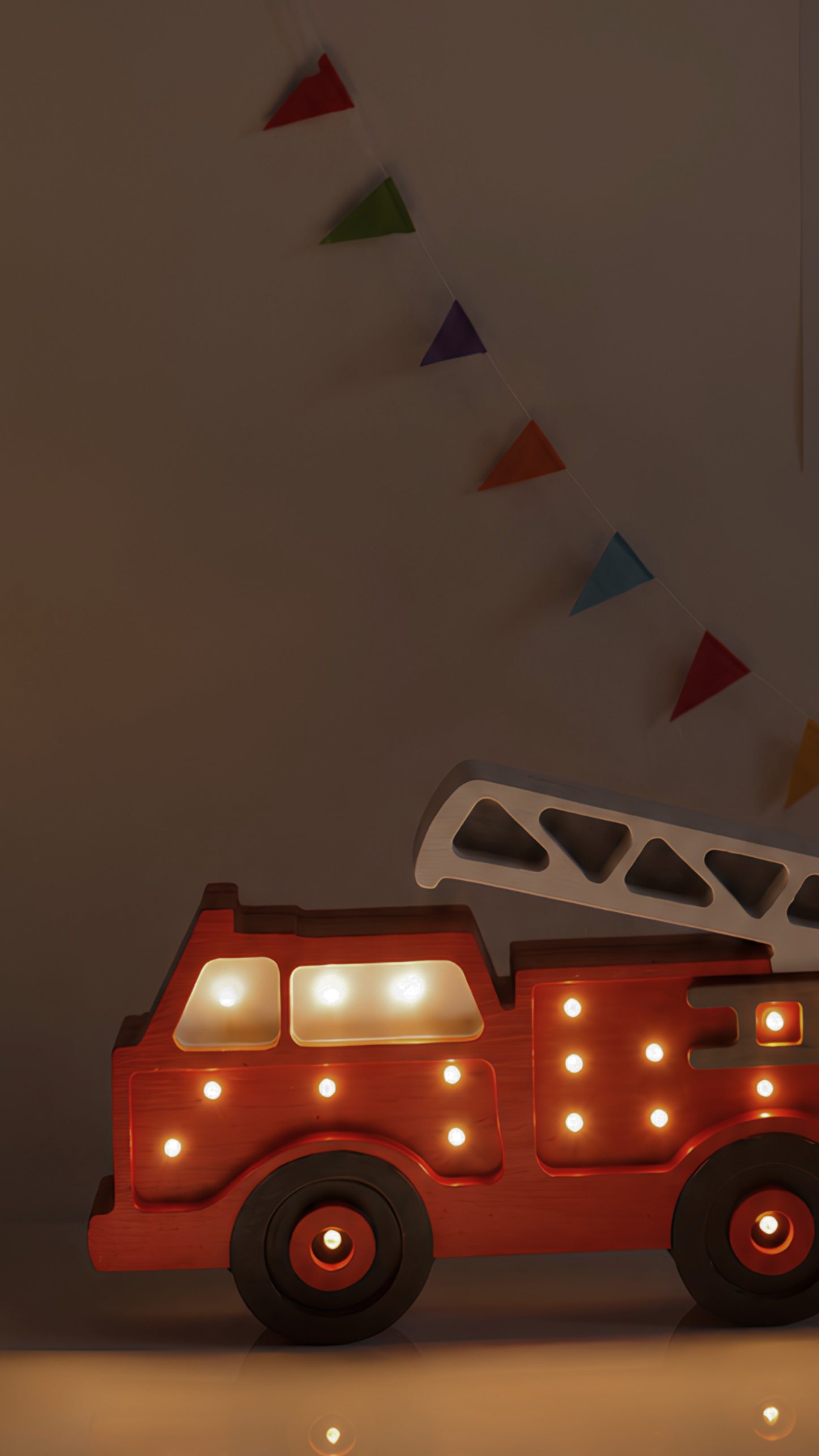 Little Lights Fire Truck Night Light | Red