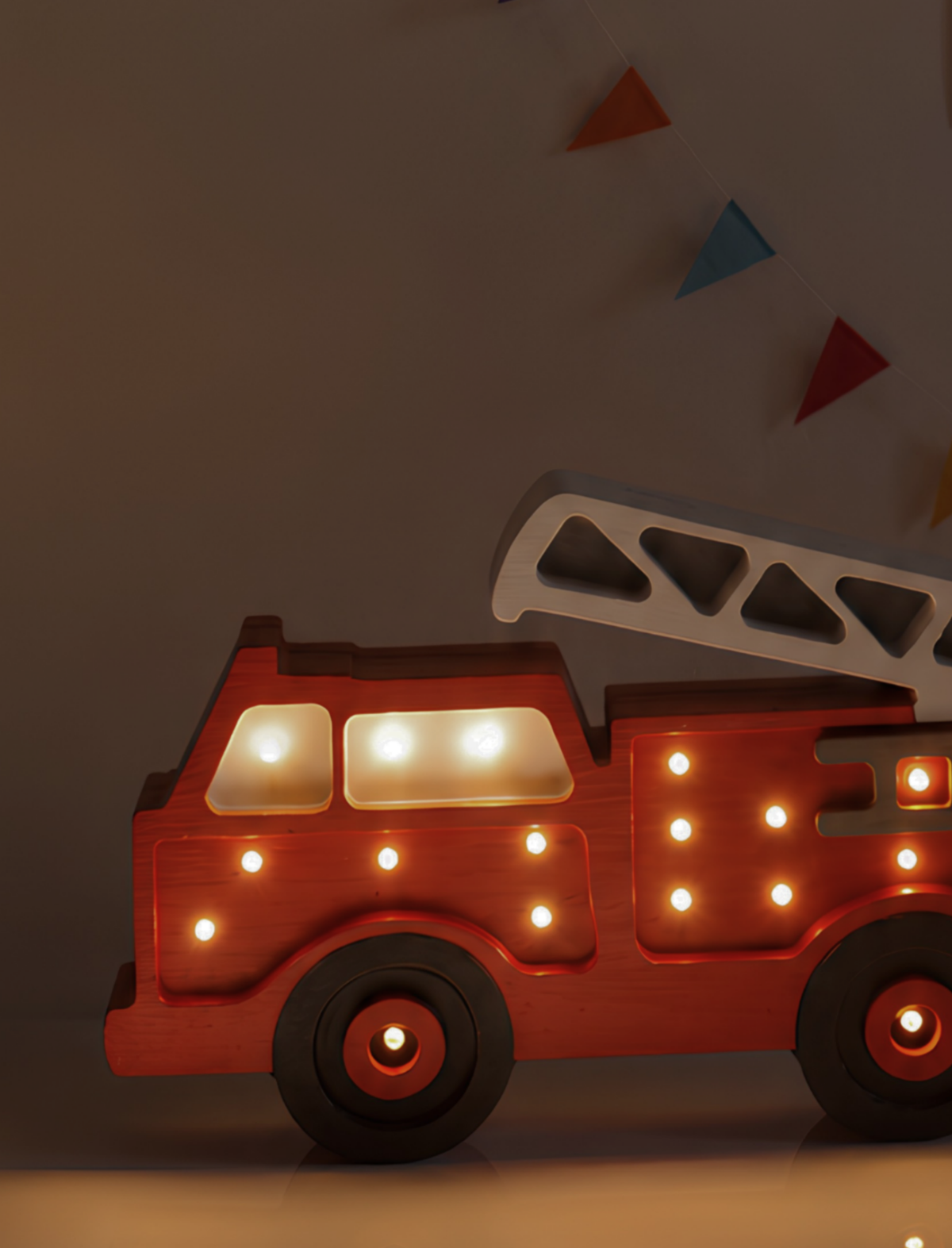 Little Lights Fire Truck Night Light | Red