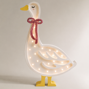 Little Lights Goose Night Light | Dusty Pink Bow