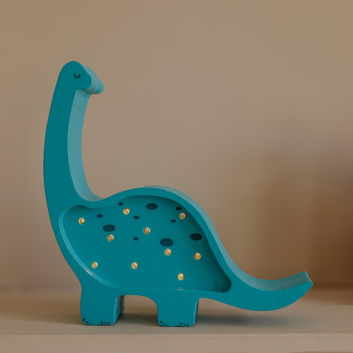 Wooden Diplodocus Night Light Dinosaur Lamp Handmade Kids Room Decor Baby Gift Blue Brontosaurus Boys Wall Decoration Nursery Jurassic Glow