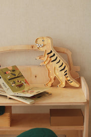 T.Rex Dinosaur Night Light Wooden Dinosaur Lamp Nursery Dino Room Decor Birthday Present Boys Kids Bedroom Lighting Dino Themed Nursery